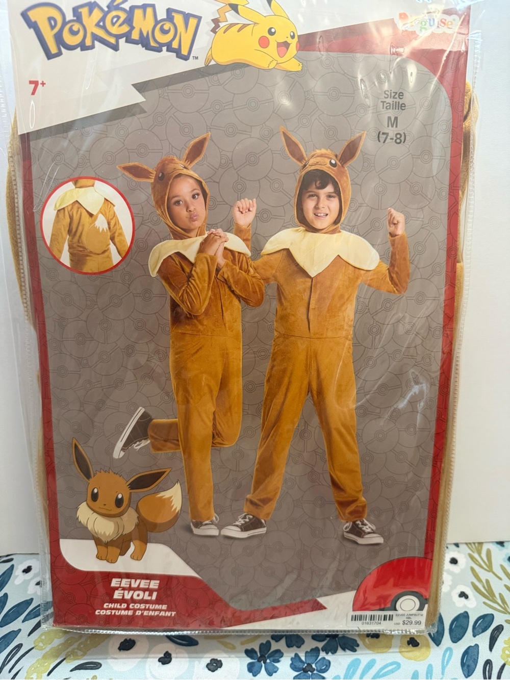 NIB - Pokémon Eevee Kids Costume - Medium 7/8